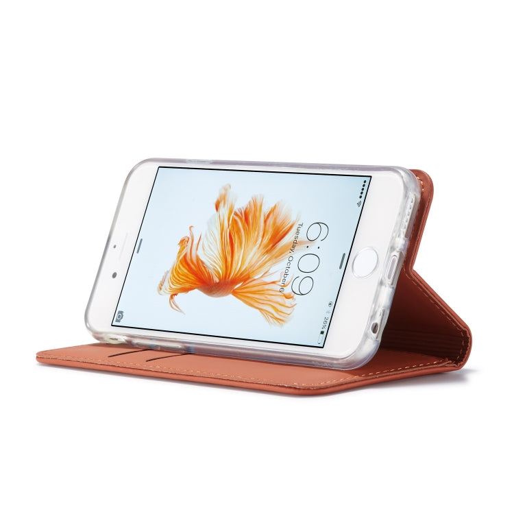 For iPhone 6 / 6s LC.IMEEKE LC-002 Series Skin Hand Feeling PU + TPU Horizontal Flip Leather Case with Holder & Card Slot & Wallet