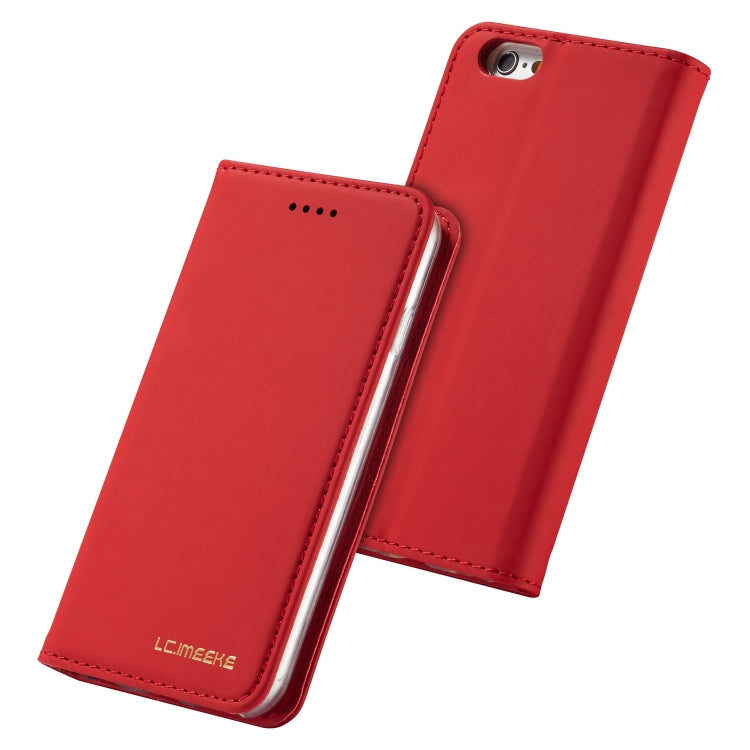 For iPhone 6 / 6s LC.IMEEKE LC-002 Series Skin Hand Feeling PU + TPU Horizontal Flip Leather Case with Holder & Card Slot & Wallet