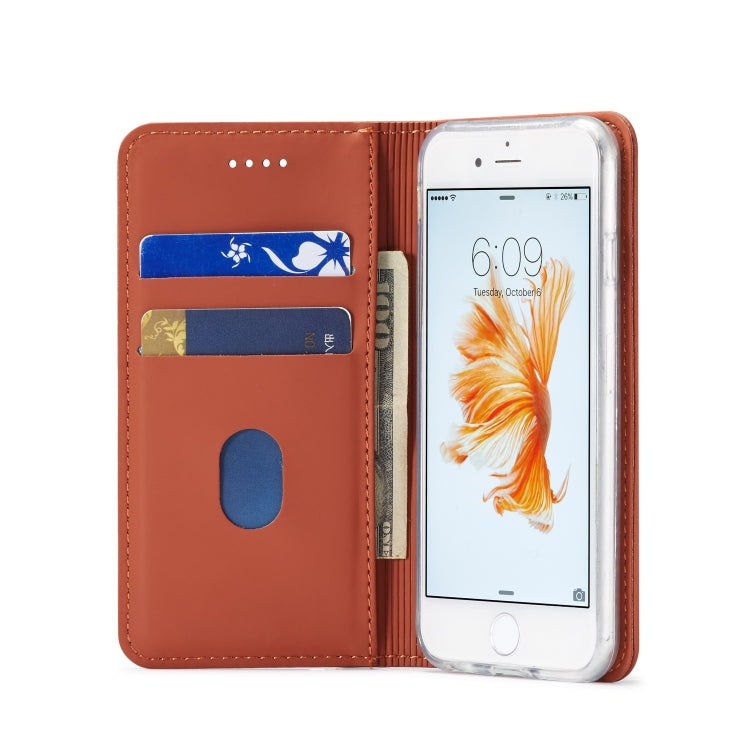 For iPhone 6 Plus / 6s Plus LC.IMEEKE LC-002 Series Skin Hand Feeling PU + TPU Horizontal Flip Leather Case with Holder & Card Slot & Wallet