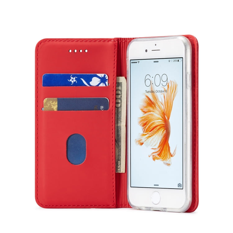 For iPhone 6 Plus / 6s Plus LC.IMEEKE LC-002 Series Skin Hand Feeling PU + TPU Horizontal Flip Leather Case with Holder & Card Slot & Wallet
