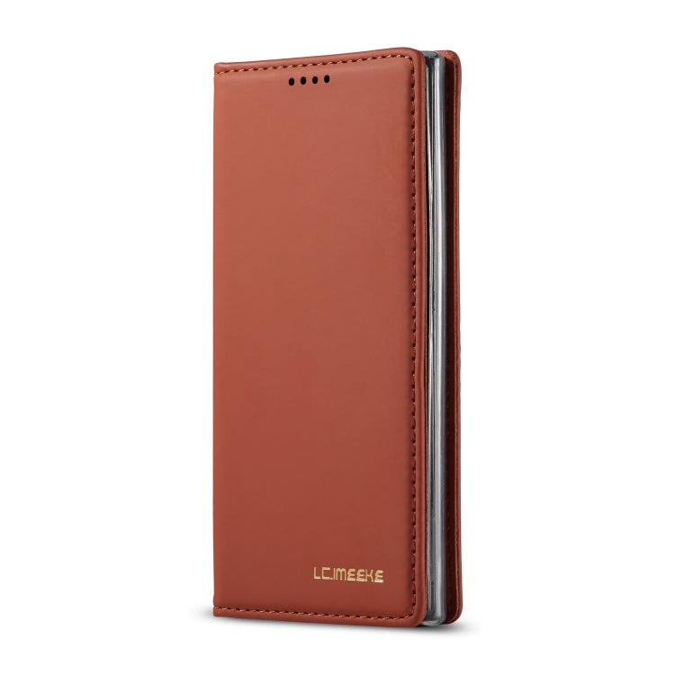 For Galaxy Note 10 LC.IMEEKE LC-002 Series Skin Hand Feeling PU + TPU Horizontal Flip Leather Case with Holder & Card Slot & Wallet