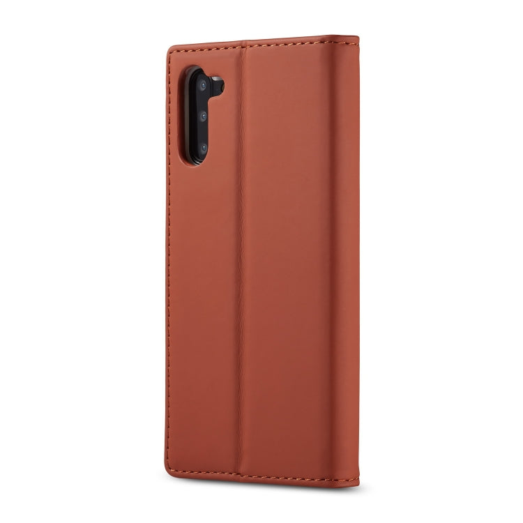 For Galaxy Note 10 LC.IMEEKE LC-002 Series Skin Hand Feeling PU + TPU Horizontal Flip Leather Case with Holder & Card Slot & Wallet