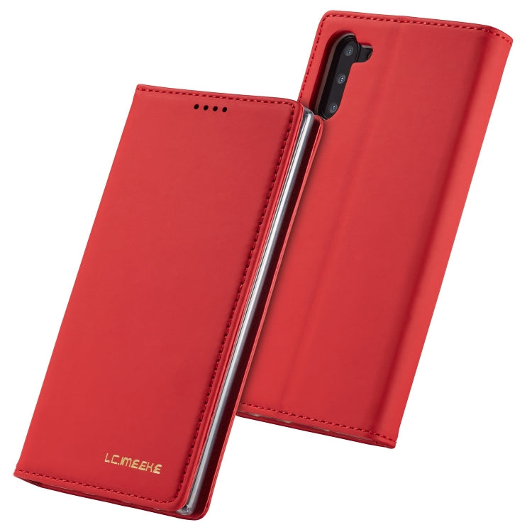 For Galaxy Note 10 LC.IMEEKE LC-002 Series Skin Hand Feeling PU + TPU Horizontal Flip Leather Case with Holder & Card Slot & Wallet