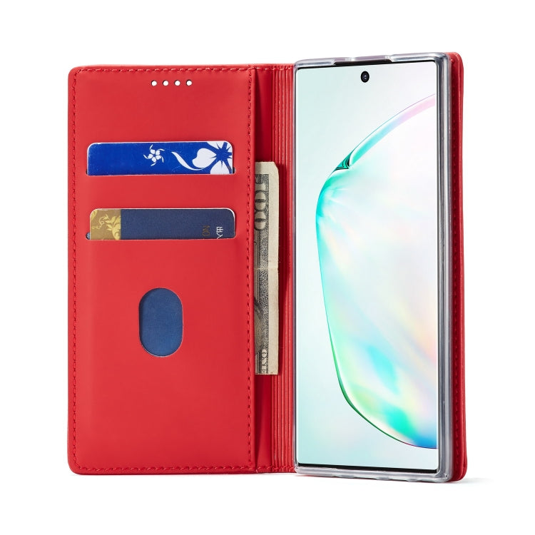 For Galaxy Note 10 LC.IMEEKE LC-002 Series Skin Hand Feeling PU + TPU Horizontal Flip Leather Case with Holder & Card Slot & Wallet