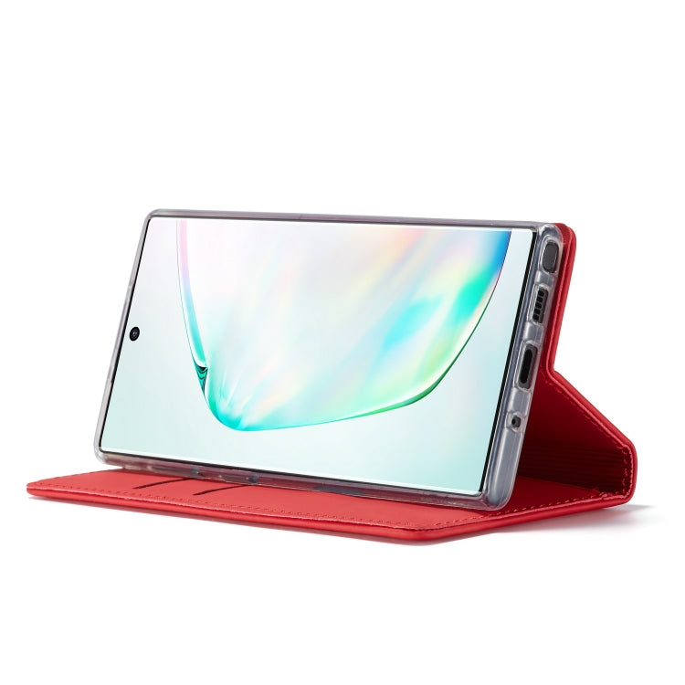 For Galaxy Note 10 LC.IMEEKE LC-002 Series Skin Hand Feeling PU + TPU Horizontal Flip Leather Case with Holder & Card Slot & Wallet