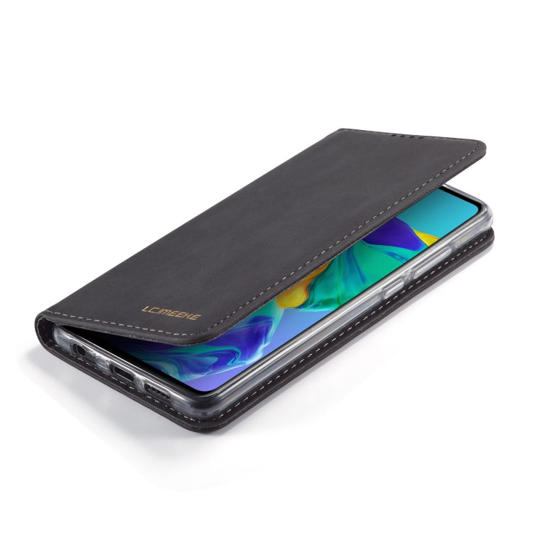 For Huawei P30 LC.IMEEKE LC-002 Series Skin Hand Feeling PU + TPU Horizontal Flip Leather Case with Holder & Card Slot & Wallet