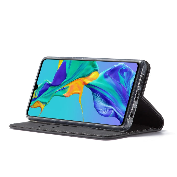 For Huawei P30 LC.IMEEKE LC-002 Series Skin Hand Feeling PU + TPU Horizontal Flip Leather Case with Holder & Card Slot & Wallet