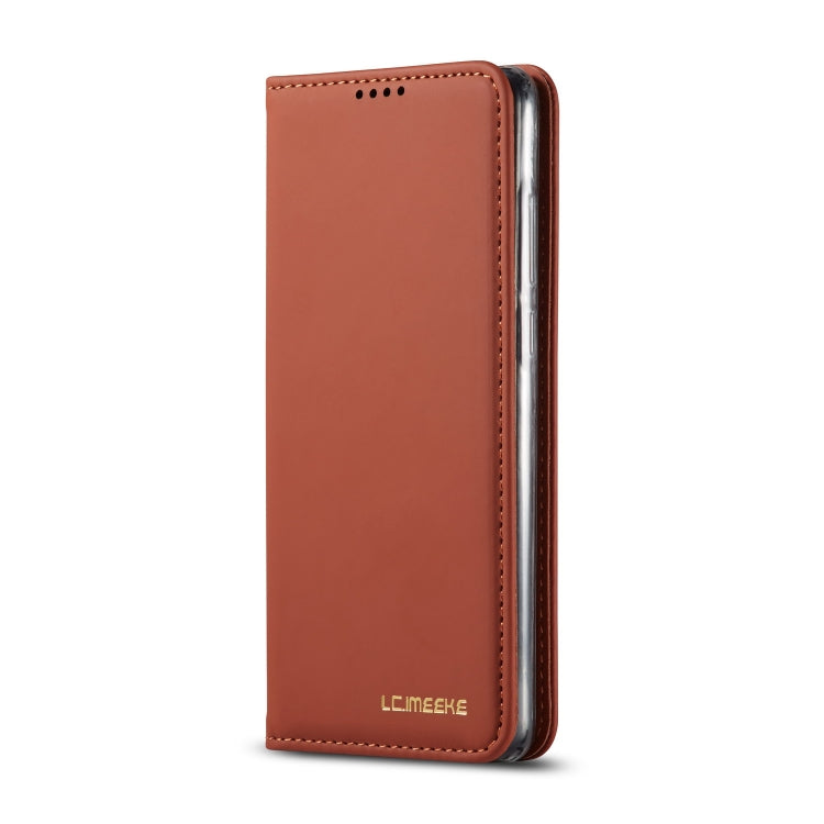 For Huawei P30 LC.IMEEKE LC-002 Series Skin Hand Feeling PU + TPU Horizontal Flip Leather Case with Holder & Card Slot & Wallet