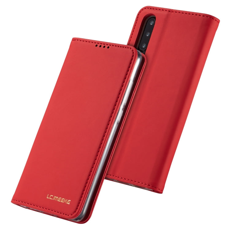 For Huawei P30 LC.IMEEKE LC-002 Series Skin Hand Feeling PU + TPU Horizontal Flip Leather Case with Holder & Card Slot & Wallet