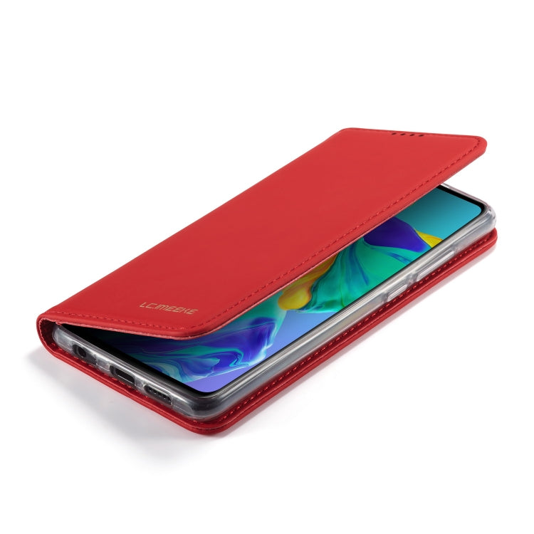 For Huawei P30 LC.IMEEKE LC-002 Series Skin Hand Feeling PU + TPU Horizontal Flip Leather Case with Holder & Card Slot & Wallet