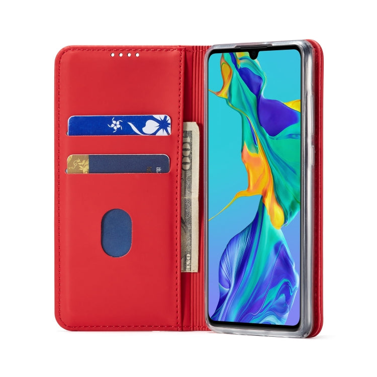For Huawei P30 LC.IMEEKE LC-002 Series Skin Hand Feeling PU + TPU Horizontal Flip Leather Case with Holder & Card Slot & Wallet