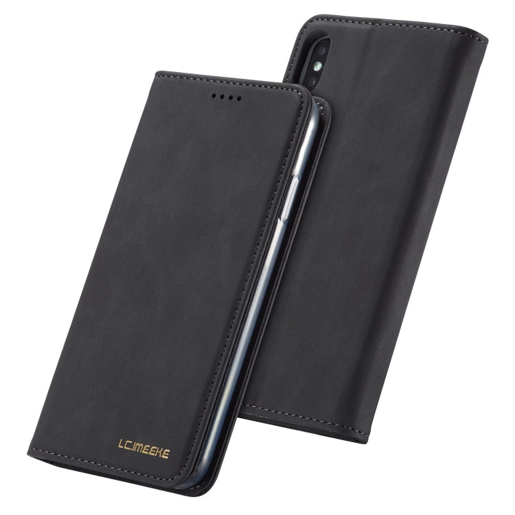 For iPhone XR LC.IMEEKE LC-002 Series Skin Hand Feeling PU + TPU Horizontal Flip Leather Case with Holder & Card Slot & Wallet