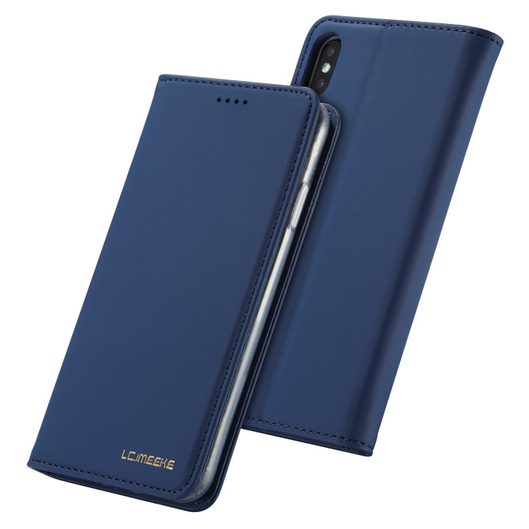 For iPhone XR LC.IMEEKE LC-002 Series Skin Hand Feeling PU + TPU Horizontal Flip Leather Case with Holder & Card Slot & Wallet