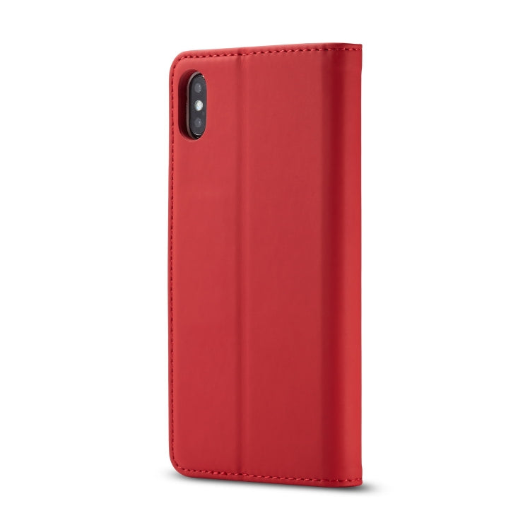 For iPhone XR LC.IMEEKE LC-002 Series Skin Hand Feeling PU + TPU Horizontal Flip Leather Case with Holder & Card Slot & Wallet