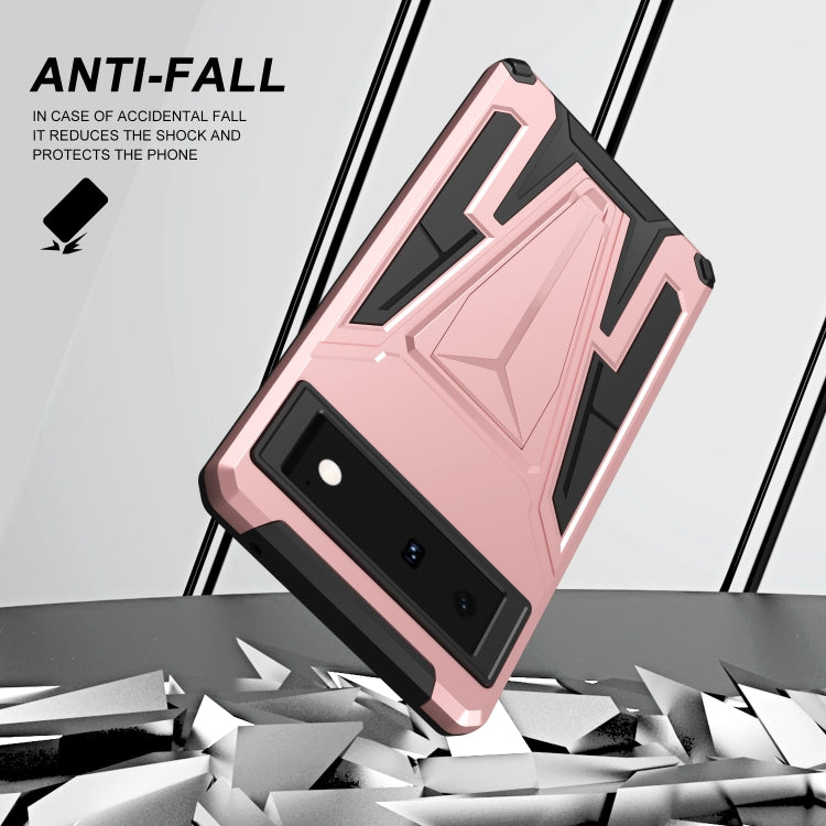 For Google Pixel 6 Super V Armor PC + TPU Shockproof Case with Holder