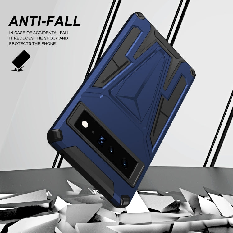 For Google Pixel 6 Pro Super V Armor PC + TPU Shockproof Case with Holder