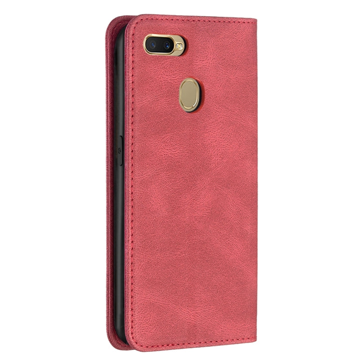 For OPPO A7 Magnetic RFID Blocking Anti-Theft Leather Case with Holder & Card Slots & Wallet