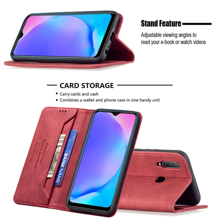 For vivo Y11 / Y15 / Y12 / Y17 Magnetic RFID Blocking Anti-Theft Leather Case with Holder & Card Slots & Wallet