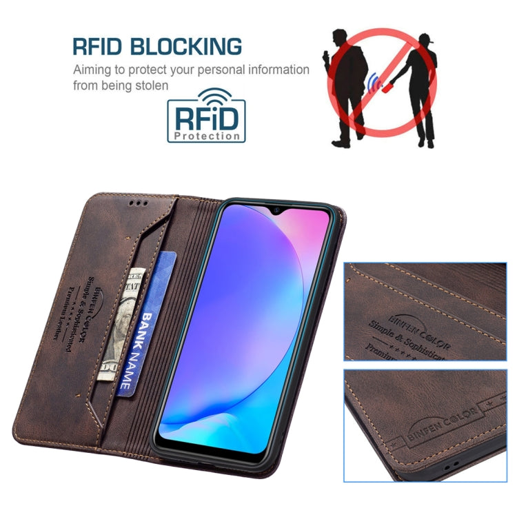 For vivo Y11 / Y15 / Y12 / Y17 Magnetic RFID Blocking Anti-Theft Leather Case with Holder & Card Slots & Wallet