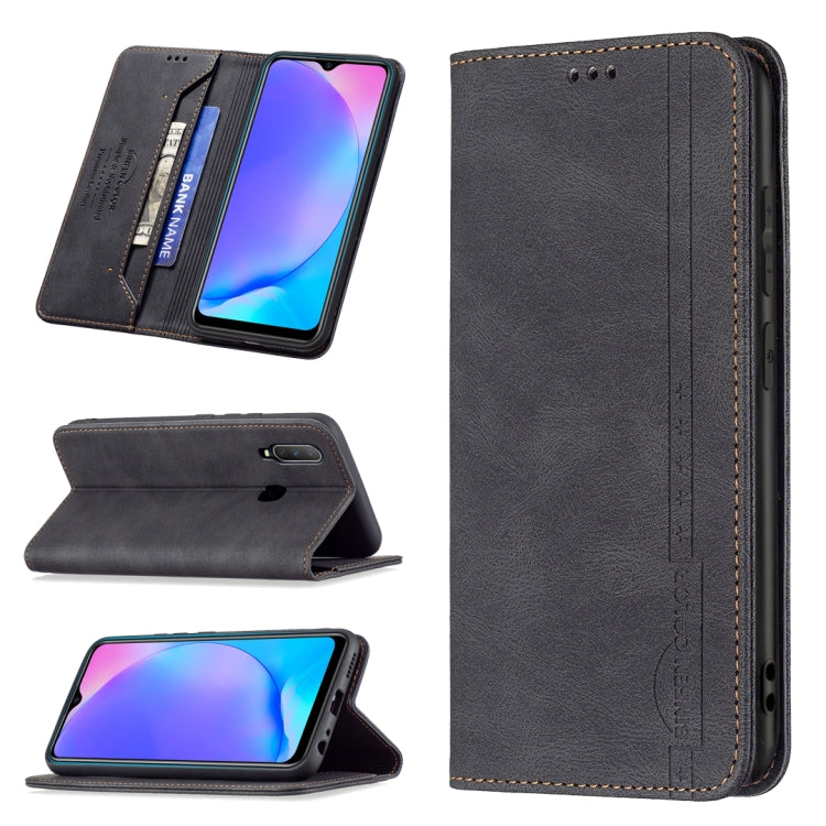 For vivo Y11 / Y15 / Y12 / Y17 Magnetic RFID Blocking Anti-Theft Leather Case with Holder & Card Slots & Wallet
