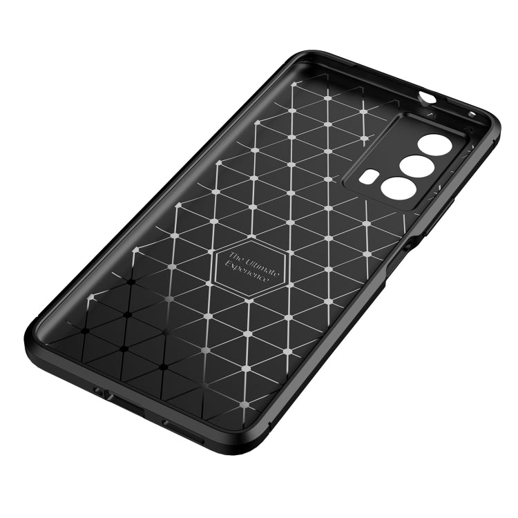 For vivo iQOO Z5 Carbon Fiber Texture Shockproof TPU Case