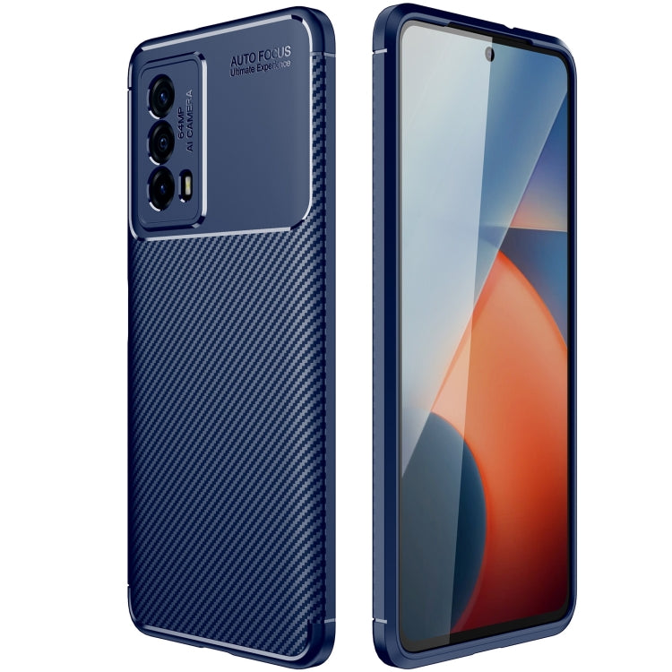 For vivo iQOO Z5 Carbon Fiber Texture Shockproof TPU Case
