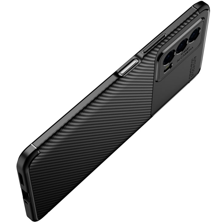 For vivo iQOO Z5 Carbon Fiber Texture Shockproof TPU Case