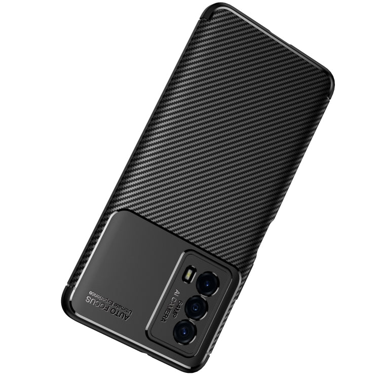 For vivo iQOO Z5 Carbon Fiber Texture Shockproof TPU Case