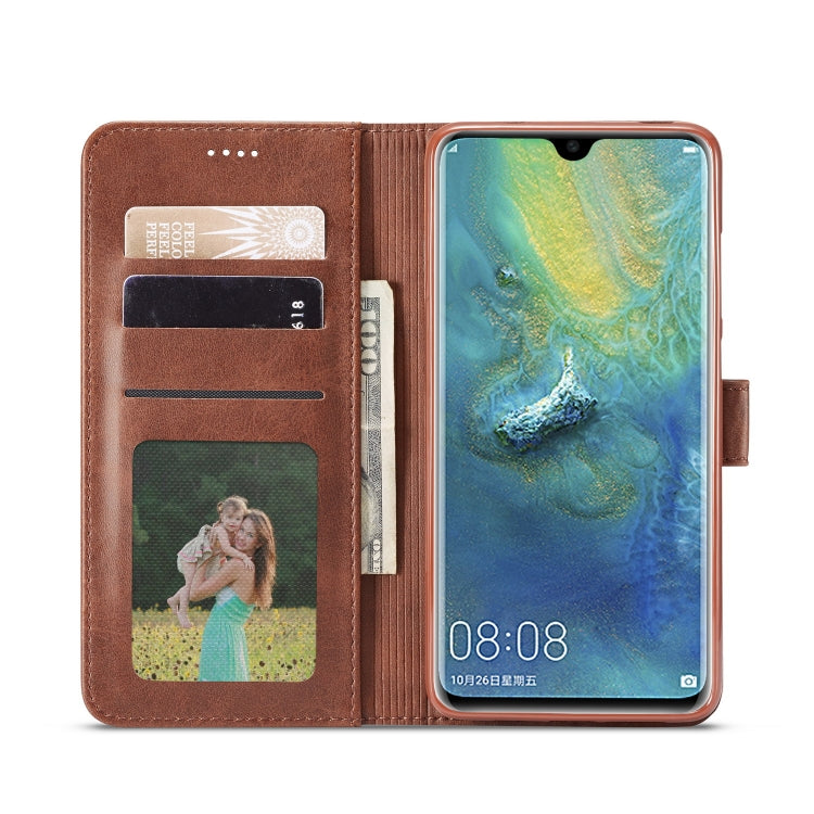 For Huawei Mate 20 LC.IMEEKE Calf Texture Horizontal Flip Leather Case, with Holder & Card Slots & Wallet