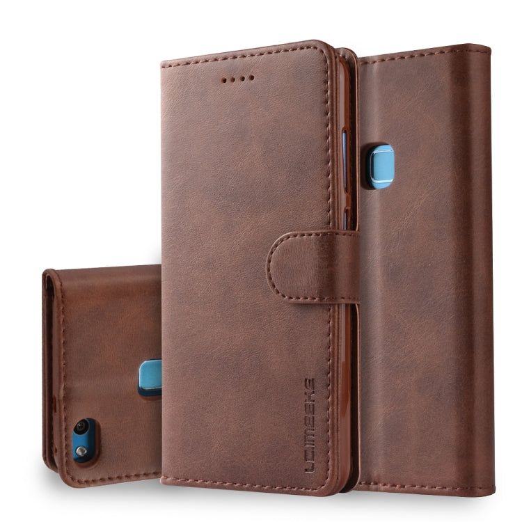 For Huawei P10 Lite LC.IMEEKE Calf Texture Horizontal Flip Leather Case, with Holder & Card Slots & Wallet