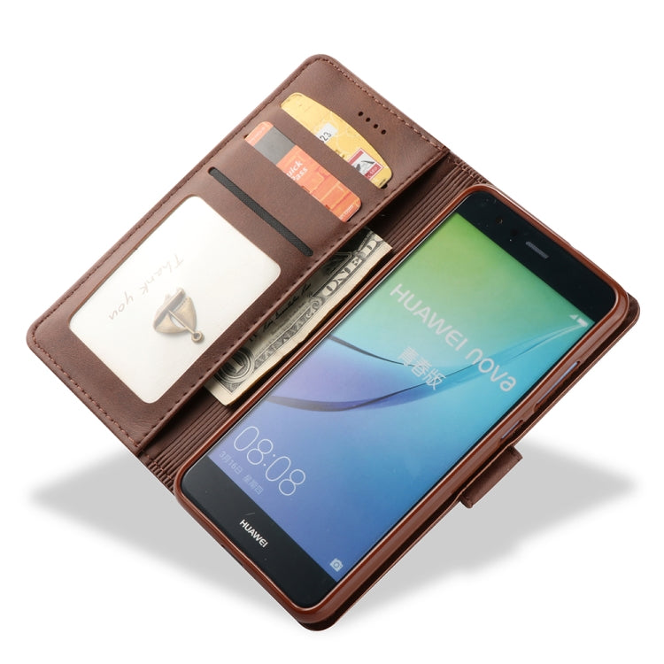 For Huawei P10 Lite LC.IMEEKE Calf Texture Horizontal Flip Leather Case, with Holder & Card Slots & Wallet