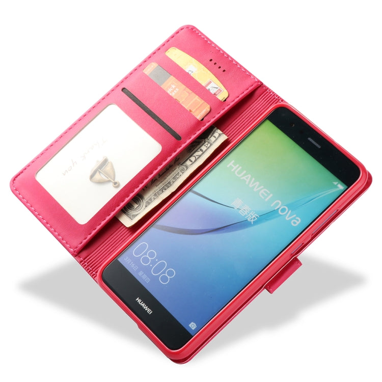 For Huawei P10 Lite LC.IMEEKE Calf Texture Horizontal Flip Leather Case, with Holder & Card Slots & Wallet
