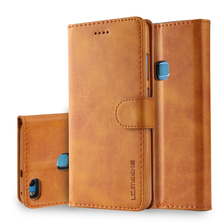For Huawei P10 Lite LC.IMEEKE Calf Texture Horizontal Flip Leather Case, with Holder & Card Slots & Wallet