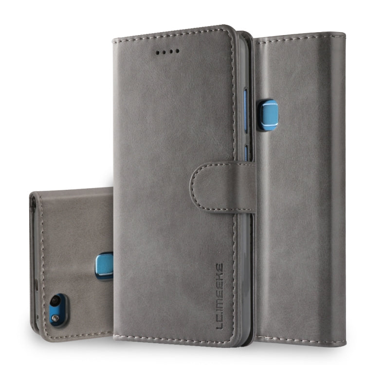 For Huawei P10 Lite LC.IMEEKE Calf Texture Horizontal Flip Leather Case, with Holder & Card Slots & Wallet