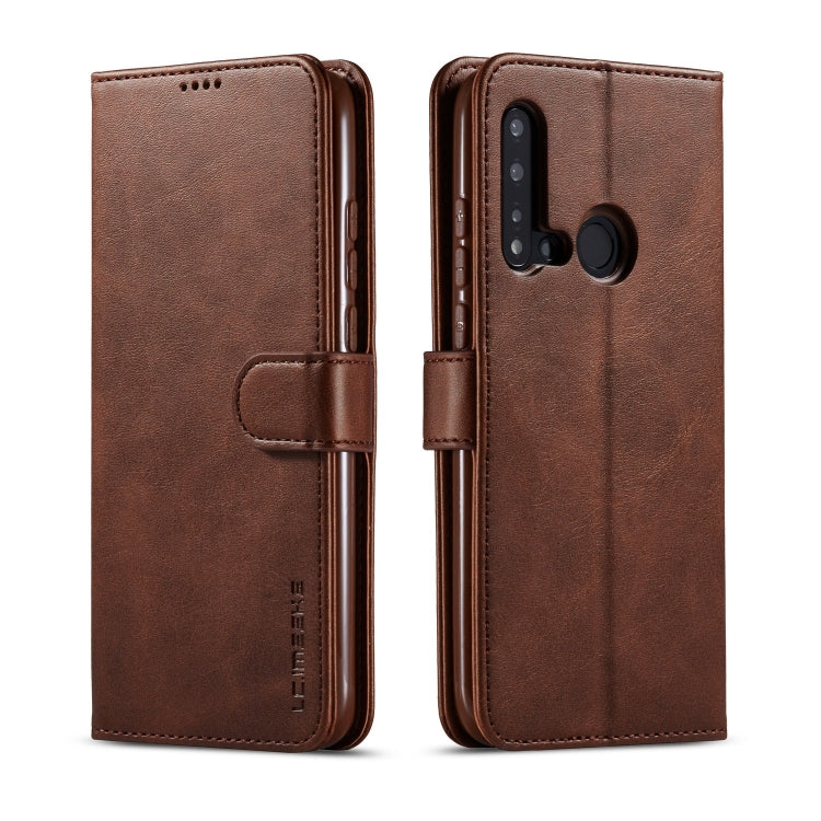 For Huawei P20 Lite 2019 / Nova 5i LC.IMEEKE Calf Texture Horizontal Flip Leather Case, with Holder & Card Slots & Wallet