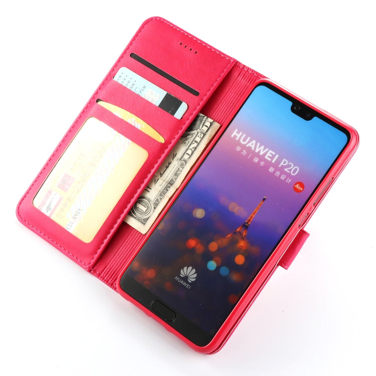 For Huawei P20 LC.IMEEKE Calf Texture Horizontal Flip Leather Case, with Holder & Card Slots & Wallet