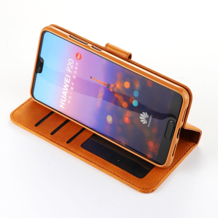 For Huawei P20 LC.IMEEKE Calf Texture Horizontal Flip Leather Case, with Holder & Card Slots & Wallet