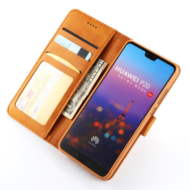 For Huawei P20 LC.IMEEKE Calf Texture Horizontal Flip Leather Case, with Holder & Card Slots & Wallet