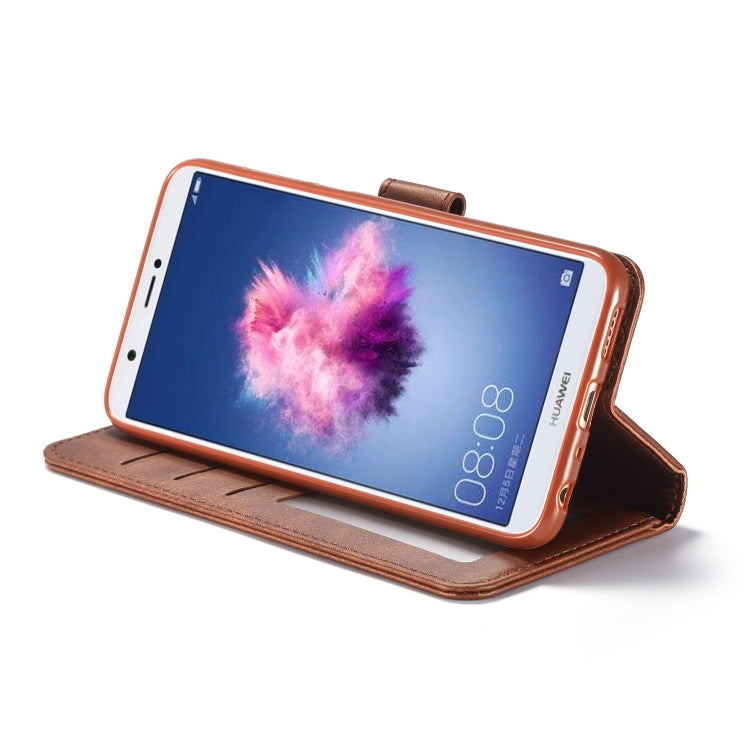 For Huawei P smart /Enjoy 7S LC.IMEEKE Calf Texture Horizontal Flip Leather Case, with Holder & Card Slots & Wallet