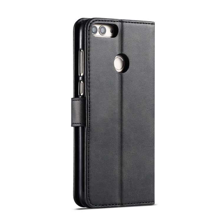 For Huawei P smart /Enjoy 7S LC.IMEEKE Calf Texture Horizontal Flip Leather Case, with Holder & Card Slots & Wallet