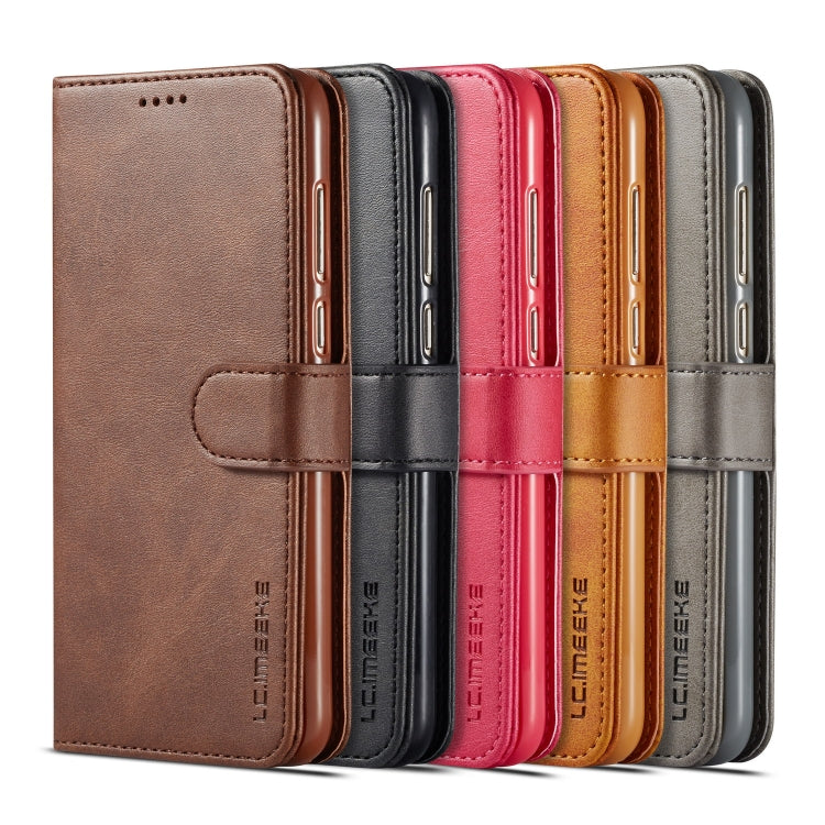 For Huawei P smart /Enjoy 7S LC.IMEEKE Calf Texture Horizontal Flip Leather Case, with Holder & Card Slots & Wallet
