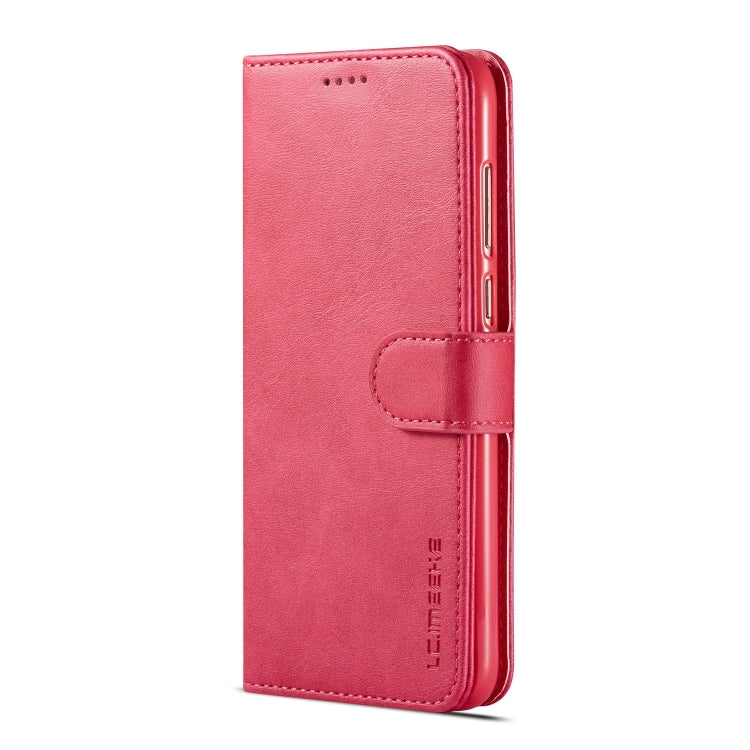 For Huawei P smart /Enjoy 7S LC.IMEEKE Calf Texture Horizontal Flip Leather Case, with Holder & Card Slots & Wallet