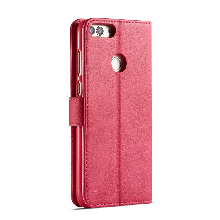 For Huawei P smart /Enjoy 7S LC.IMEEKE Calf Texture Horizontal Flip Leather Case, with Holder & Card Slots & Wallet