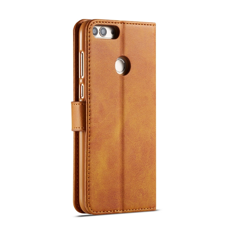 For Huawei P smart /Enjoy 7S LC.IMEEKE Calf Texture Horizontal Flip Leather Case, with Holder & Card Slots & Wallet