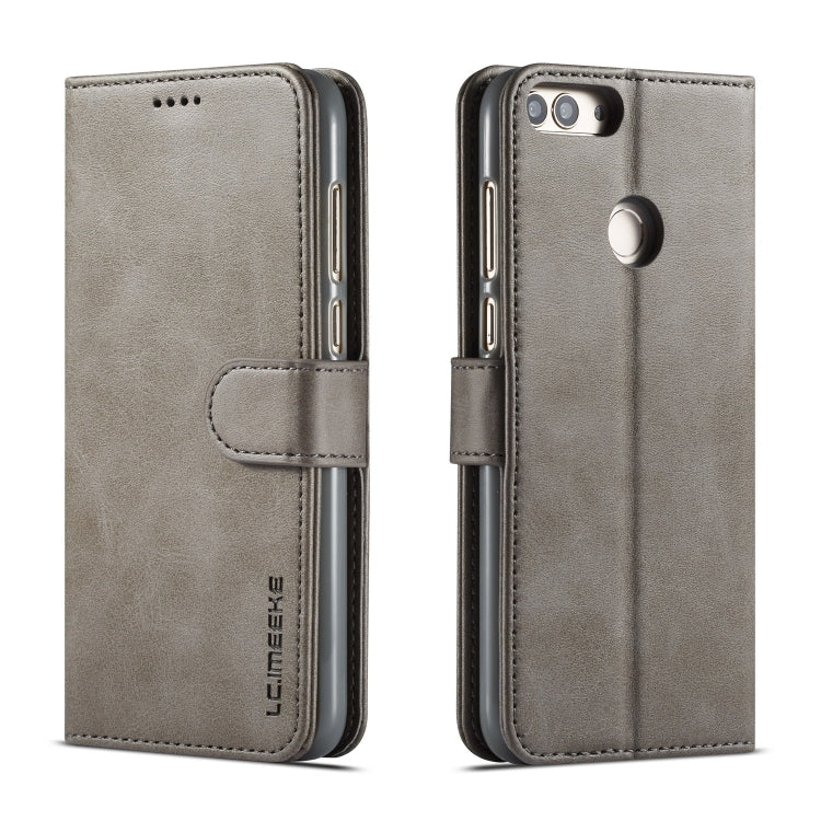 For Huawei P smart /Enjoy 7S LC.IMEEKE Calf Texture Horizontal Flip Leather Case, with Holder & Card Slots & Wallet