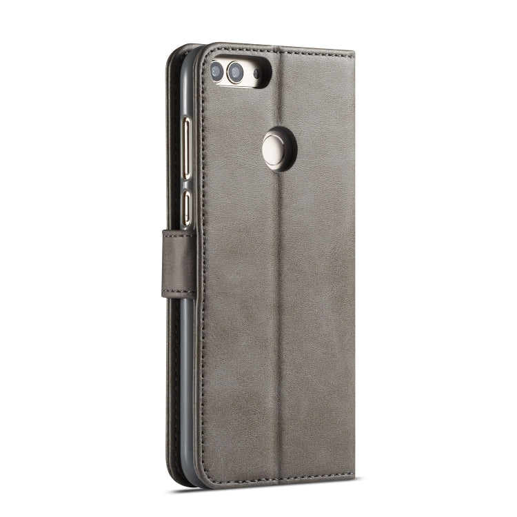 For Huawei P smart /Enjoy 7S LC.IMEEKE Calf Texture Horizontal Flip Leather Case, with Holder & Card Slots & Wallet