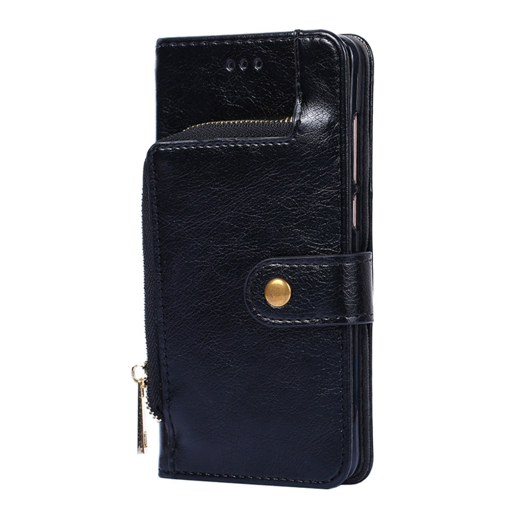For Samsung Galaxy A13 5G Zipper Bag PU + TPU Horizontal Flip Leather Case with Holder & Card Slot & Wallet & Lanyard