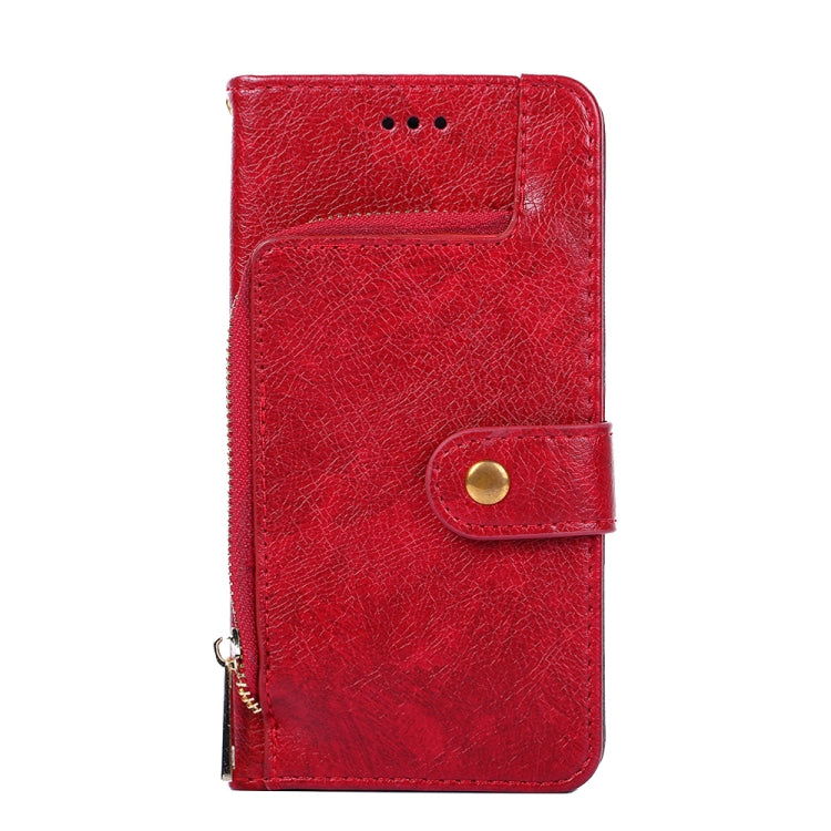 For Samsung Galaxy A13 5G Zipper Bag PU + TPU Horizontal Flip Leather Case with Holder & Card Slot & Wallet & Lanyard