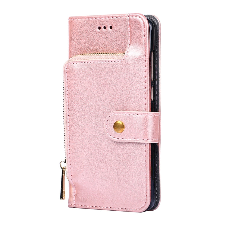 For Samsung Galaxy A13 5G Zipper Bag PU + TPU Horizontal Flip Leather Case with Holder & Card Slot & Wallet & Lanyard