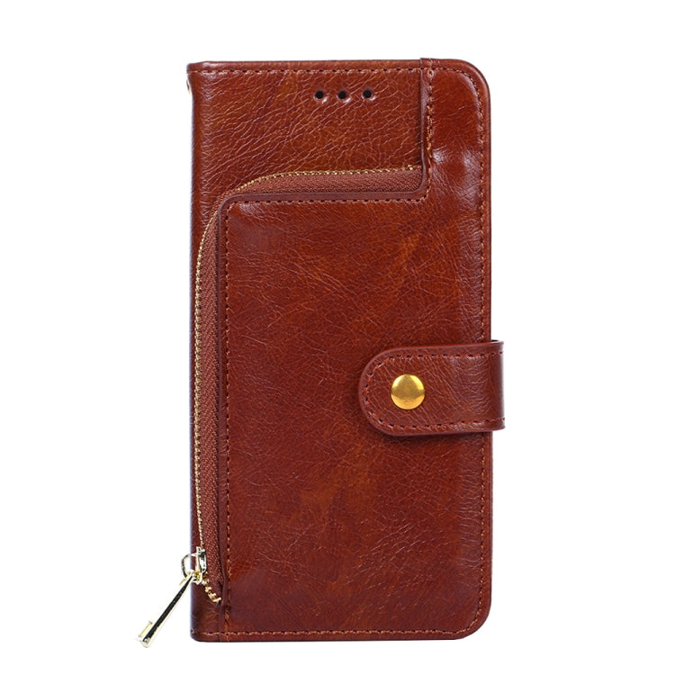 For Samsung Galaxy S22 Ultra 5G Zipper Bag PU + TPU Horizontal Flip Leather Case with Holder & Card Slot & Wallet & Lanyard
